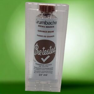 Brown Madder P021 Vintage Grumbacher Pre-tested Unused Permanent Oil Color Paint